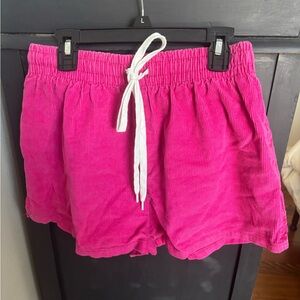 Urban Outfitters pink corduroy shorts
